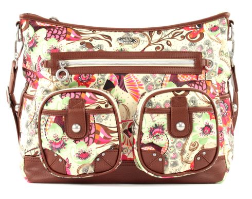 Oilily Tropical Birds Shoulder Bag Cream-White