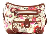 Oilily Tropical Birds S Shoulder Bag Cream-White Oilily Tropical Birds S Shoulder Bag Cream-White