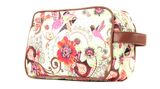 Oilily Tropical Birds Pocket Cosmetic Bag Cream-White