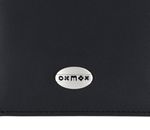 oxmox Leather Querscheinbörse Pure Metal Round Black oxmox Leather Querscheinbörse Pure Metal Round Black
