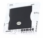 oxmox Leather Querscheinbörse Pure Metal Round Black oxmox Leather Querscheinbörse Pure Metal Round Black