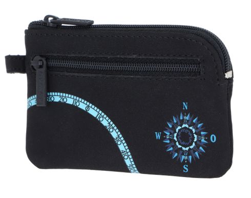 oxmox New Cryptan Keyholder Windrose Print Cyan Black