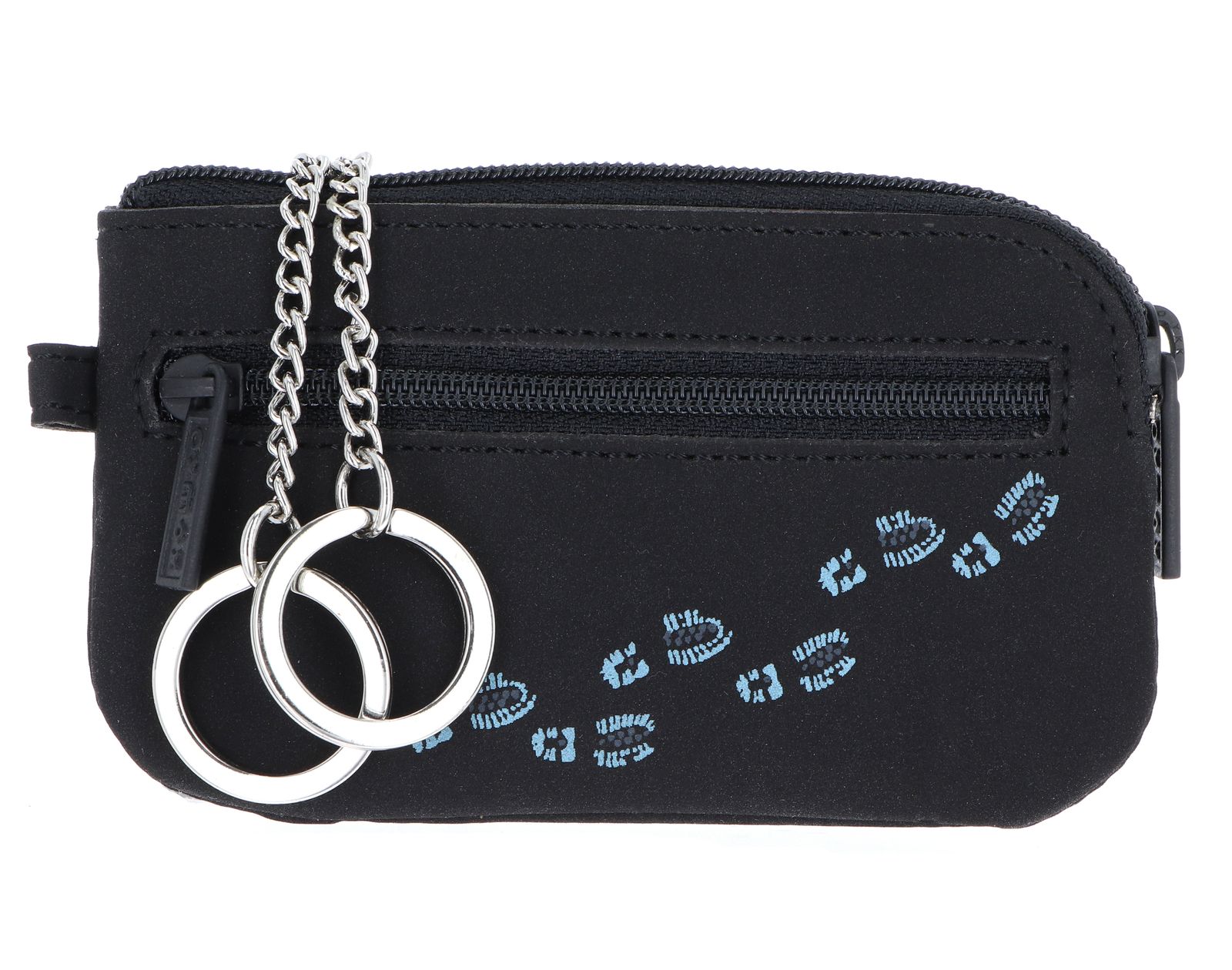 oxmox New Cryptan Keyholder Footsteps Print Cyan Black oxmox New Cryptan Keyholder Footsteps Print Cyan Black