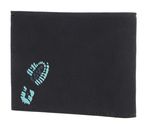 oxmox New Cryptan Pocketbörse Footsteps Print Cyan Black oxmox New Cryptan Pocketbörse Footsteps Print Cyan Black