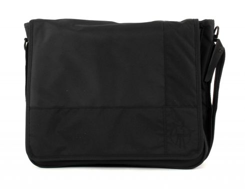 Lässig Messenger Bag Tasche Wickeltasche Schwarz Black Patchwork