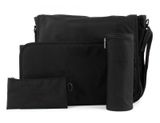 Lässig Casual Messenger Bag Black Patchwork Lässig Casual Messenger Bag Black Patchwork