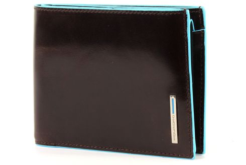 PIQUADRO Blue Square Wallet Horizontal Mogano