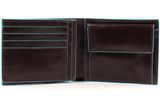 PIQUADRO Blue Square Wallet Horizontal Mogano PIQUADRO Blue Square Wallet Horizontal Mogano