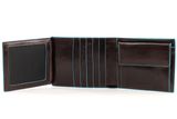PIQUADRO Blue Square Wallet Horizontal Mogano PIQUADRO Blue Square Wallet Horizontal Mogano