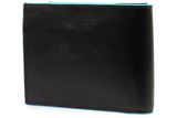 PIQUADRO Blue Square Wallet Horizontal Nero PIQUADRO Blue Square Wallet Horizontal Nero