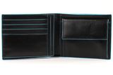 PIQUADRO Blue Square Wallet Horizontal Nero PIQUADRO Blue Square Wallet Horizontal Nero