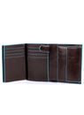 PIQUADRO Blue Square Wallet Vertical Mogano PIQUADRO Blue Square Wallet Vertical Mogano