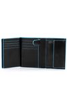 PIQUADRO Blue Square Wallet Vertical Nero