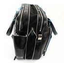 PIQUADRO Blue Square Expandable Computer Case Nero