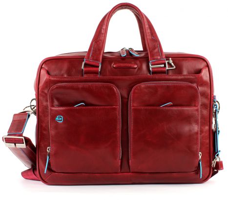 PIQUADRO Blue Square Portfolio Computer Briefcase Rosso