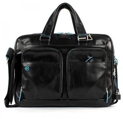 PIQUADRO Blue Square Portfolio Computer Briefcase Nero