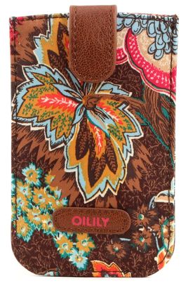 Oilily Jatin Flowers Smartphone Pull Case Bronze