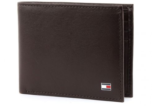 TOMMY HILFIGER Eton Mini CC Wallet Brown