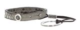 b.belt Leather Bracelet Light Grey b.belt Leather Bracelet Light Grey