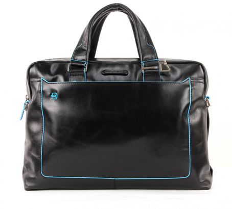 PIQUADRO Blue Square Computer Briefcase Nero