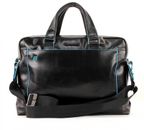 PIQUADRO Blue Square Computer Briefcase Nero