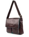 PIQUADRO Blue Square Computer Briefcase with Flap Mogano PIQUADRO Blue Square Computer Briefcase with Flap Mogano
