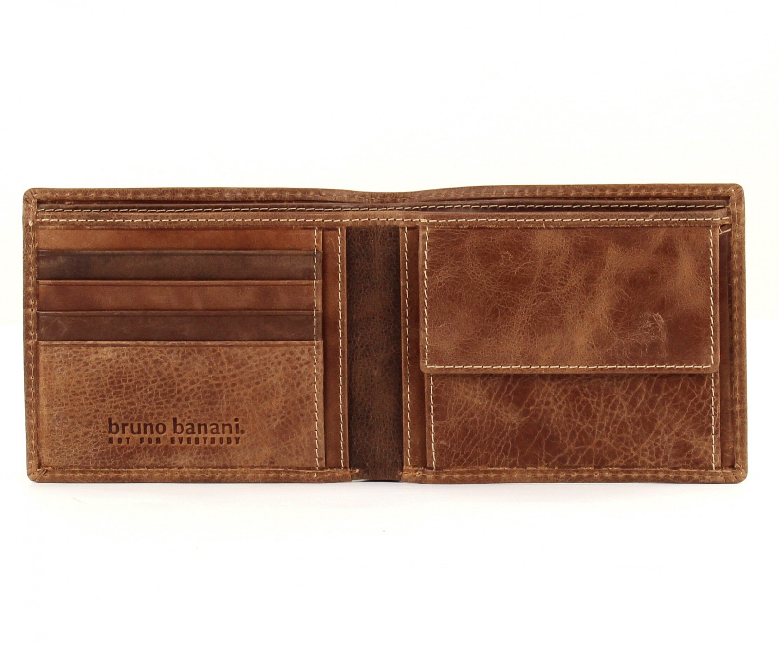 bruno banani Vista Slim Wallet Quer Cognac / Brown