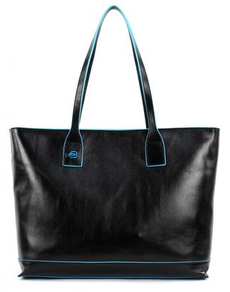 PIQUADRO Blue Square Office Shopper Bag Nero