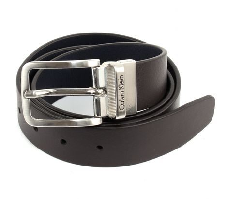 Calvin Klein Mino Reversible Belt W100 Dark Brown/Navy