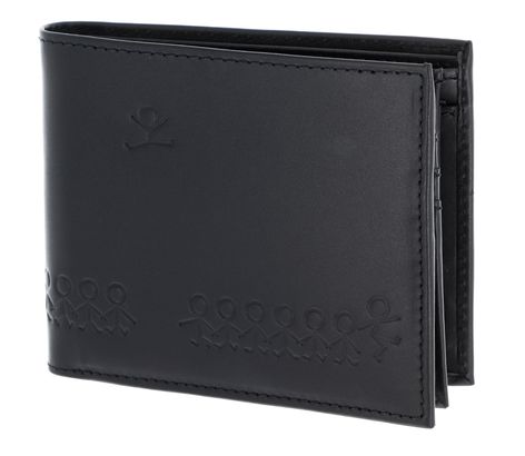 oxmox Leather Querscheinbörse Jumping Jack Embossed Black oxmox Leather Querscheinbörse Jumping Jack Embossed Black