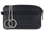 oxmox Leather Keyholder Jumping Jack Embossed Black oxmox Leather Keyholder Jumping Jack Embossed Black