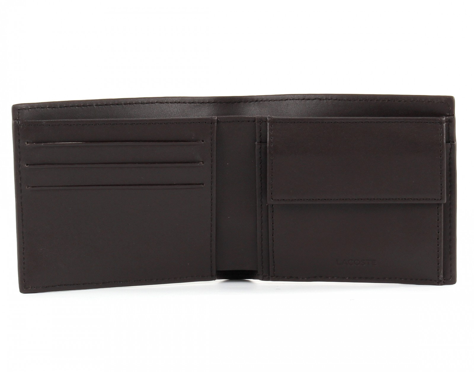 LACOSTE FG Billfold & Coin M Marron | Buy bags, purses & accessories ...