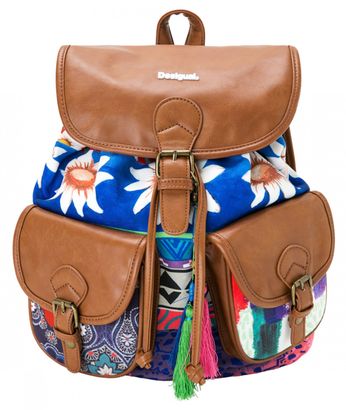 Desigual Bols Happy Bazar Borgona Claro Desigual Bols Happy Bazar Borgona Claro