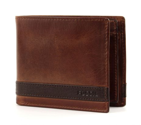 FOSSIL Quinn Coin Pocket Bifold L Brown