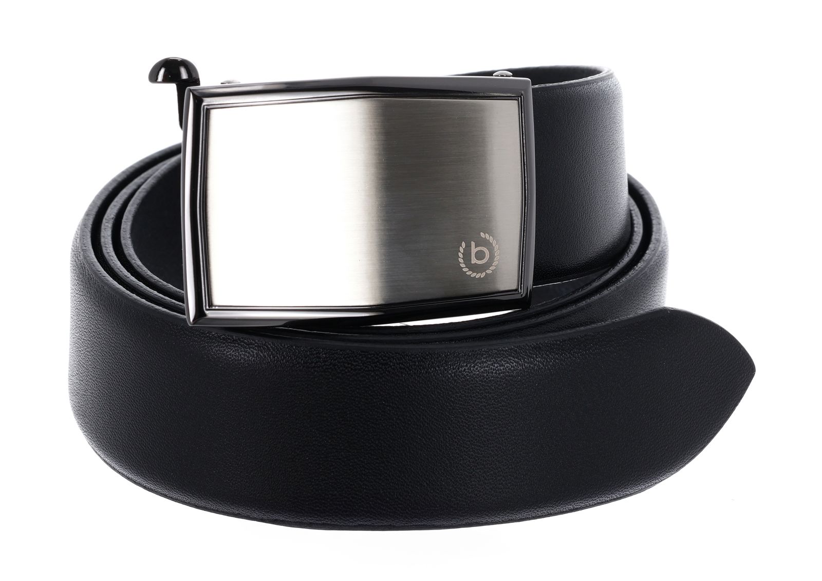 bugatti Domed Leatherbelt With Automatic Buckle W120 Black
