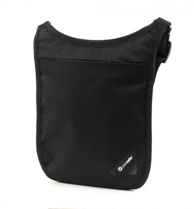 pacsafe Coversafe V75 RFID Blocking Neck Pouch Black