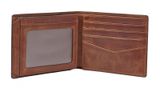 FOSSIL Derrick Bifold With Flip ID Brown FOSSIL Derrick Bifold With Flip ID Brown