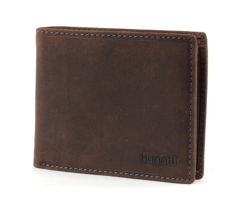 bugatti Hunter Coin Wallet with Flap 8CC Brown