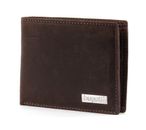 bugatti Hunter Coin Wallet with Flap 8CC Metal Logo Brown bugatti Hunter Coin Wallet with Flap 8CC Metal Logo Brown