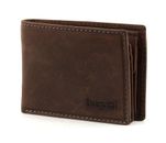bugatti Hunter Coin Wallet with Flap 4 CC embossed Logo Brown bugatti Hunter Coin Wallet with Flap 4 CC embossed Logo Brown