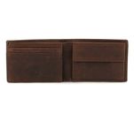 bugatti Hunter Coin Wallet with Flap 4 CC embossed Logo Brown bugatti Hunter Coin Wallet with Flap 4 CC embossed Logo Brown