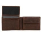 bugatti City Line Coin Wallet with Flap 4 CC Metal Logo Brown bugatti City Line Coin Wallet with Flap 4 CC Metal Logo Brown