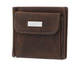 bugatti Hunter Dollarclip 8CC Metal Logo Brown bugatti Hunter Dollarclip 8CC Metal Logo Brown