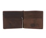 bugatti Hunter Dollarclip 8CC Metal Logo Brown bugatti Hunter Dollarclip 8CC Metal Logo Brown