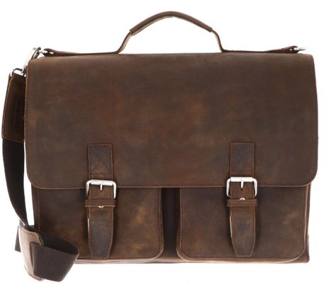 LEONHARD HEYDEN Salisbury Briefcase L Brown