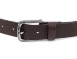 TOMMY HILFIGER Micro Embossed Belt 3.5 W95 Testa Di Moro TOMMY HILFIGER Micro Embossed Belt 3.5 W95 Testa Di Moro
