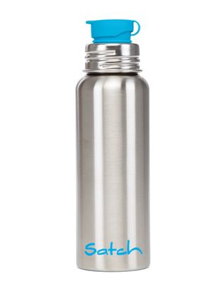 satch Trinkflasche SIlver / Blue