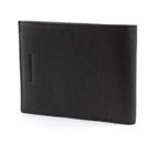 PIQUADRO Black Square Credit Card Case Dark Brown