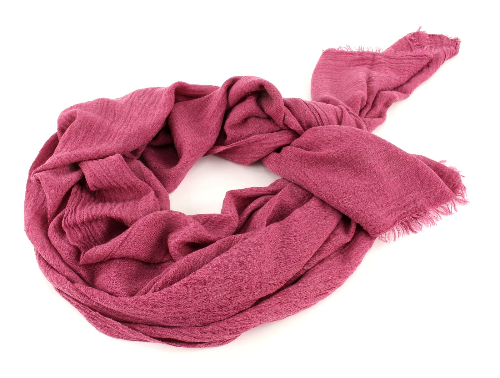 ESPRIT edc Solid Melange Scarf Schal Tuch Halstuch Damen Fransen Blush Lila Neu
