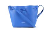 LANCASTER Saffiano Pure Smooth Bucket Bag S Bleu Cyan